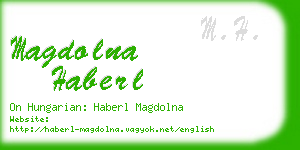 magdolna haberl business card